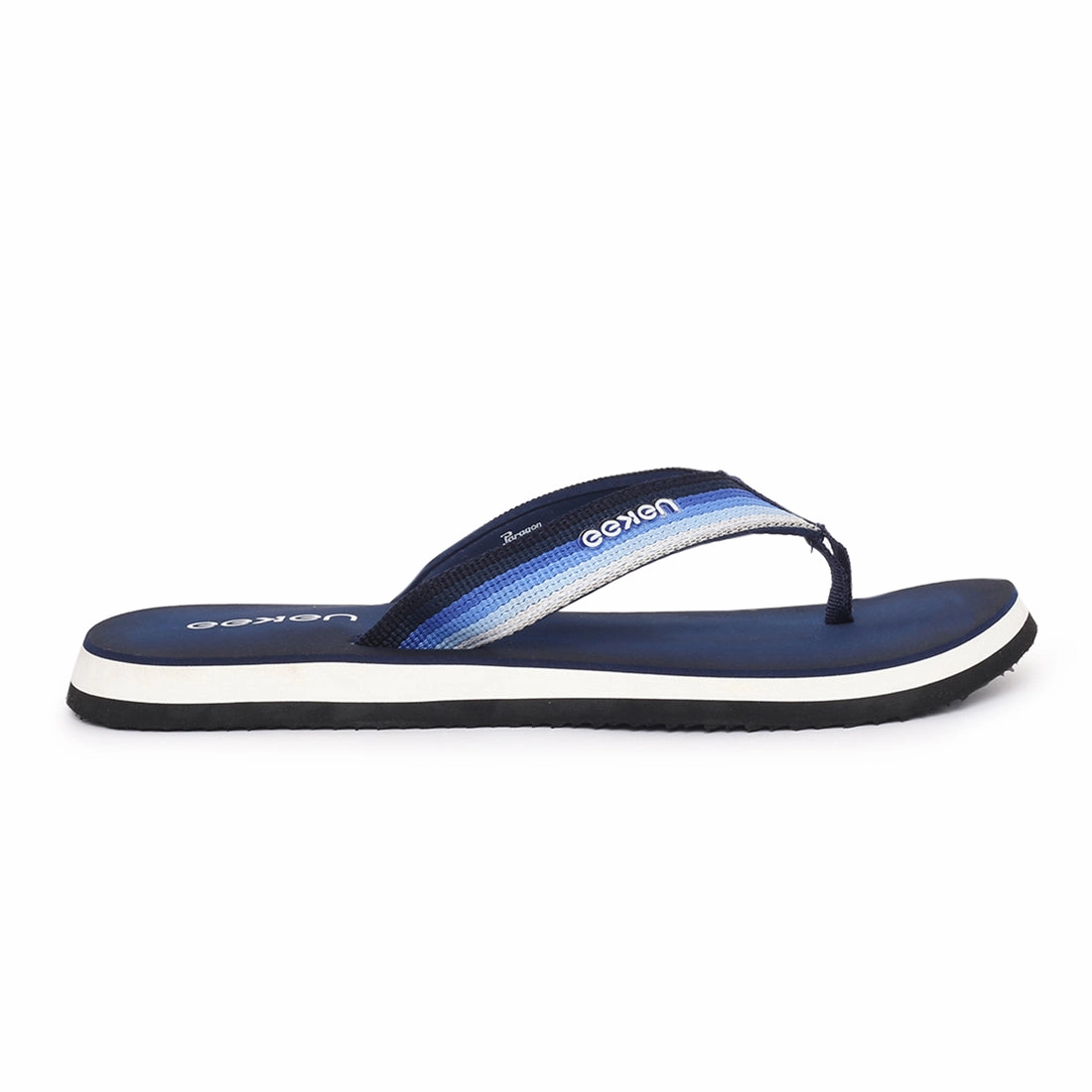 Eeken EFBGO2402S Navy Lightweight Washable Dailywear Durable Flip Flops For Men Crystal Wedge Flip Flops