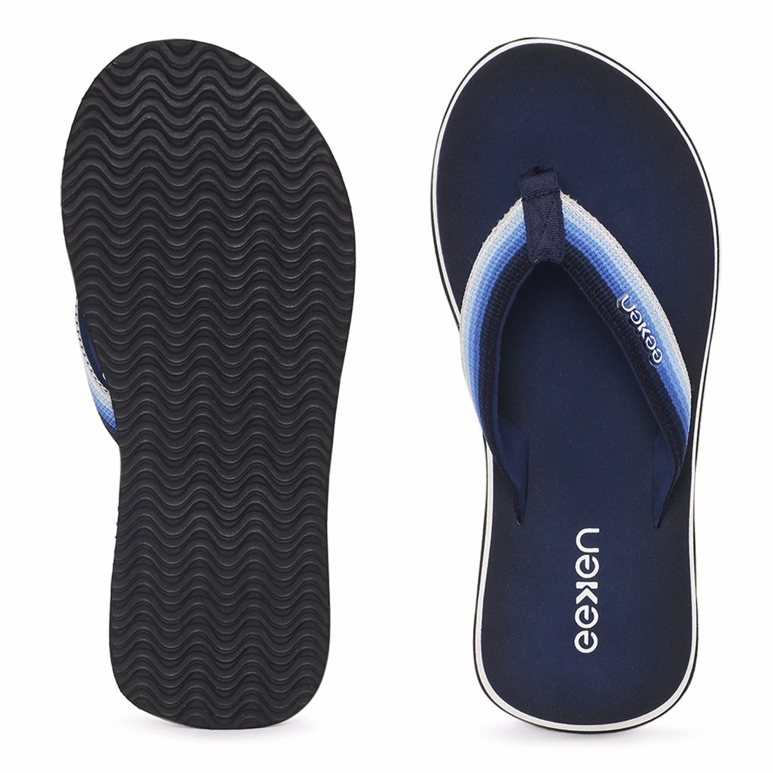 Okali Flip Flops Eeken EFBGO2402S Navy Lightweight Washable Dailywear Durable Flip Flops For Men