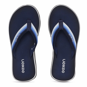 Eeken EFBGO2402S Navy Lightweight Washable Dailywear Durable Flip Flops For Men Donut Flip Flops