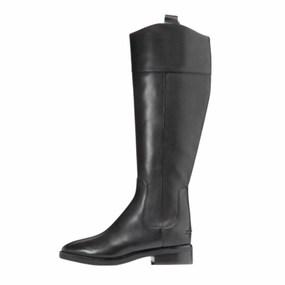 Knee High Felt Boots Cole Haan Womens Hampshire Knee High Boot US 6 B EU 36 Black Leather NIB