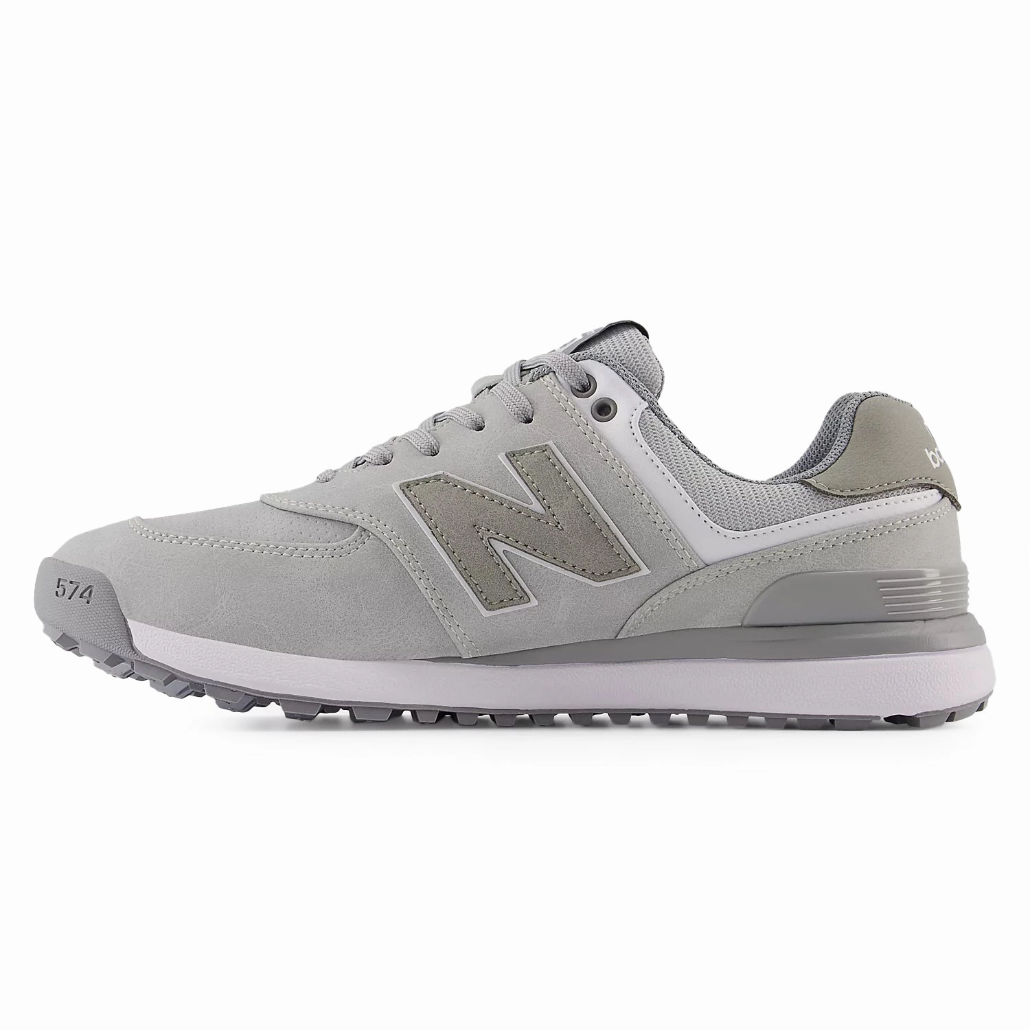 Premiere Golf New Balance 574 Greens v2 Spikeless Wide (EE) Golf Shoes - Light Grey