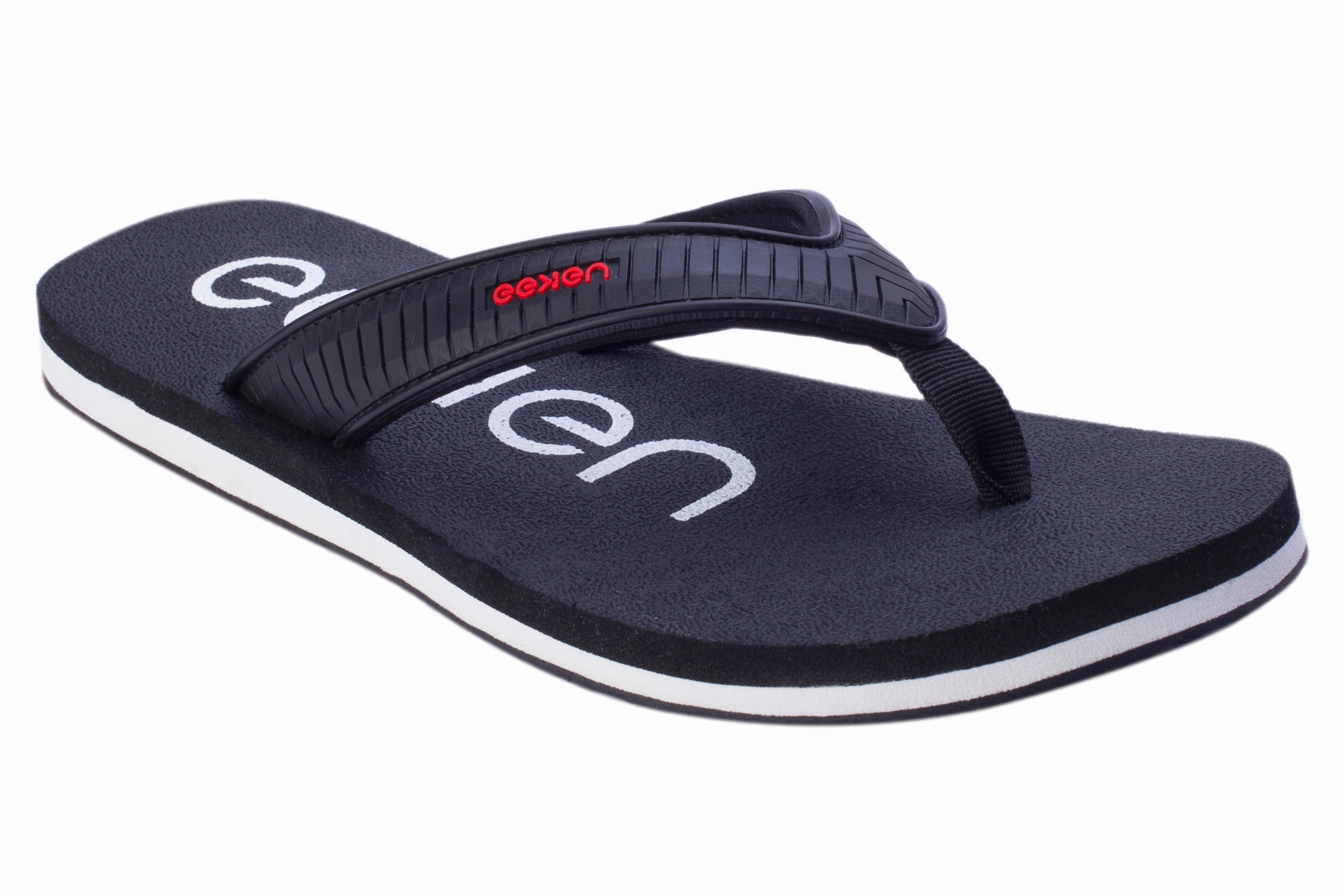 Pvc Free Flip Flops Eeken EFBG2019 Black Everyday Flip Flops For Men