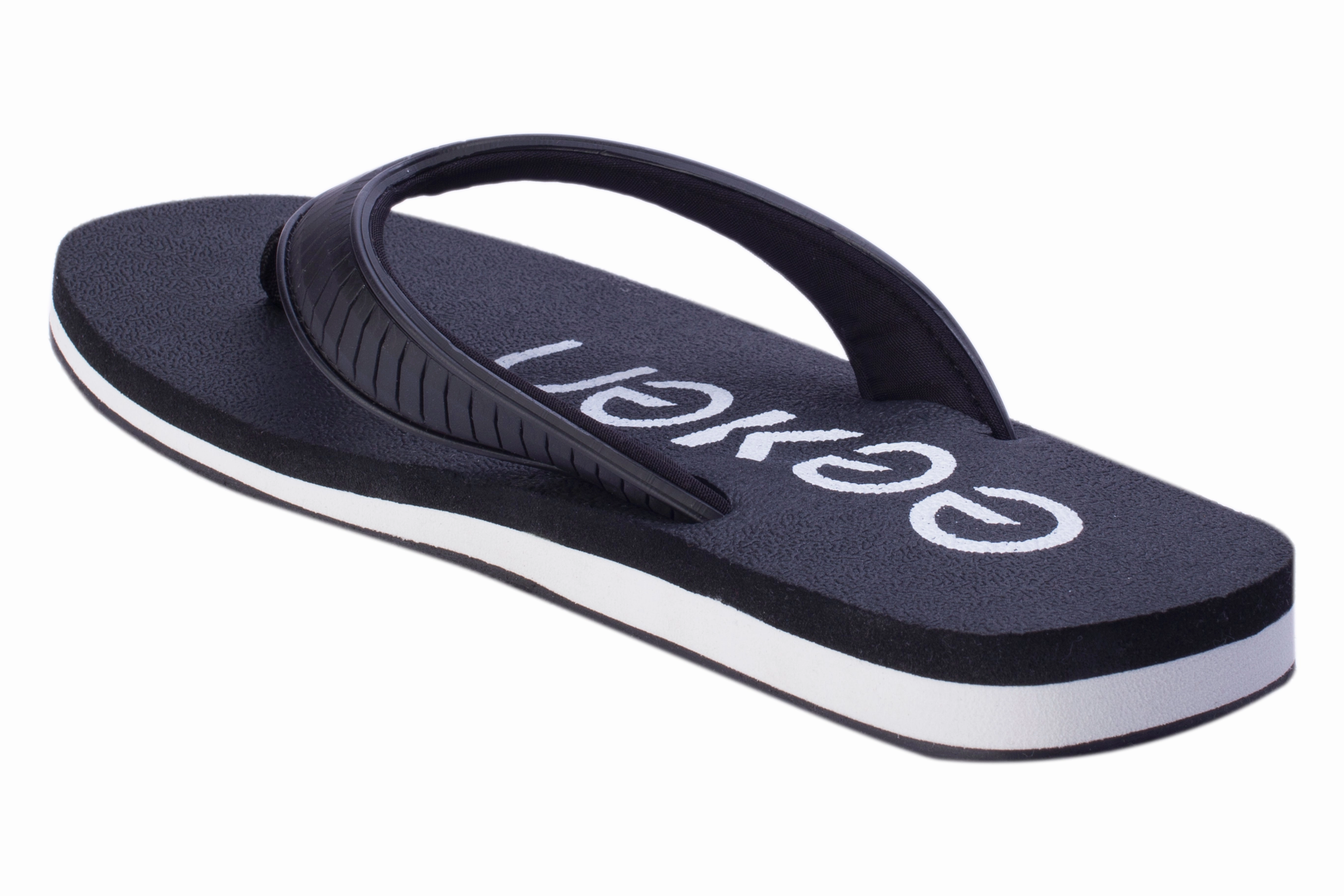 Eeken EFBG2019 Black Everyday Flip Flops For Men Tire Tread Flip Flops