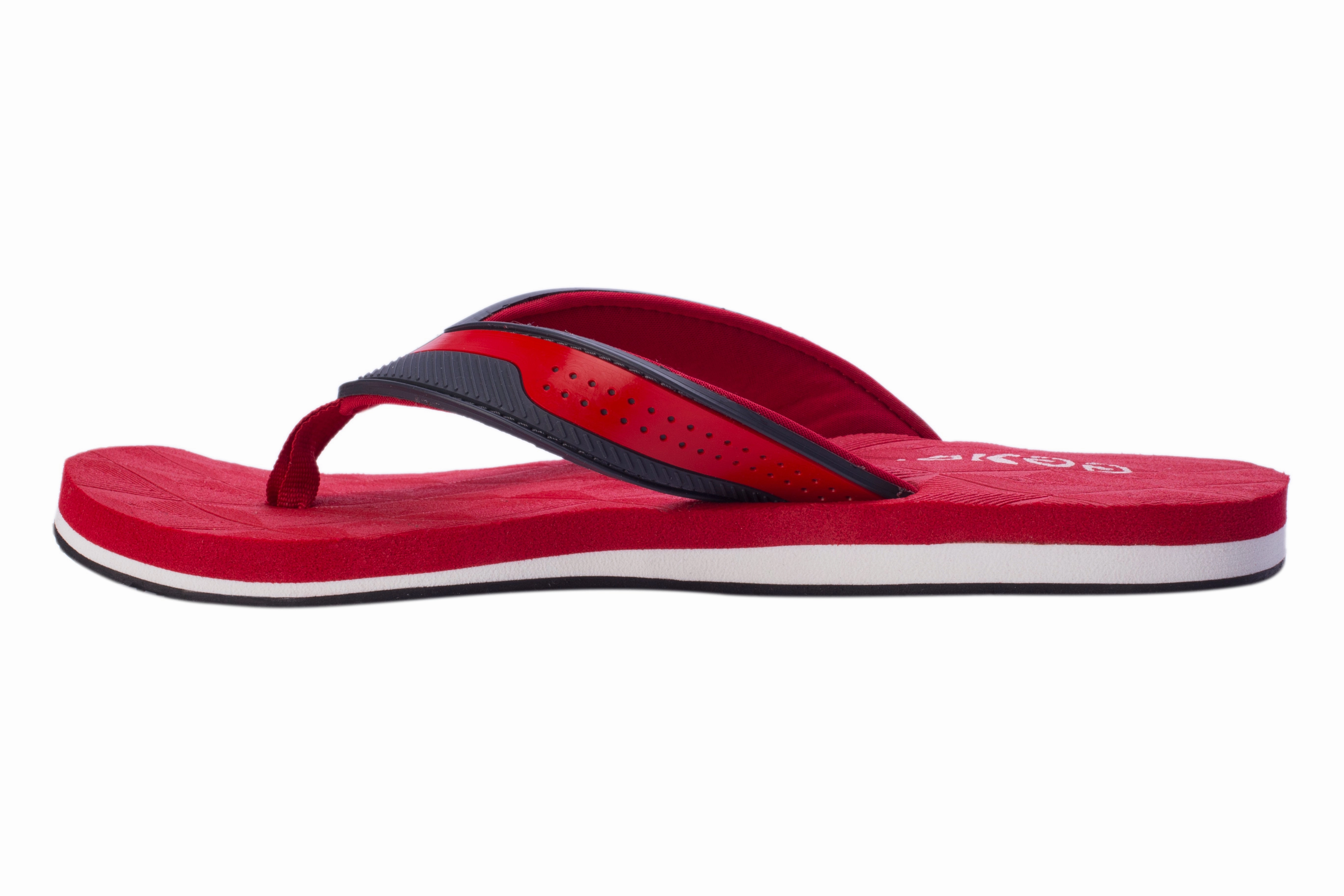 Eeken EFBG2023 Red Lightweight Flip Flops For Men Flip Flops With Diamante