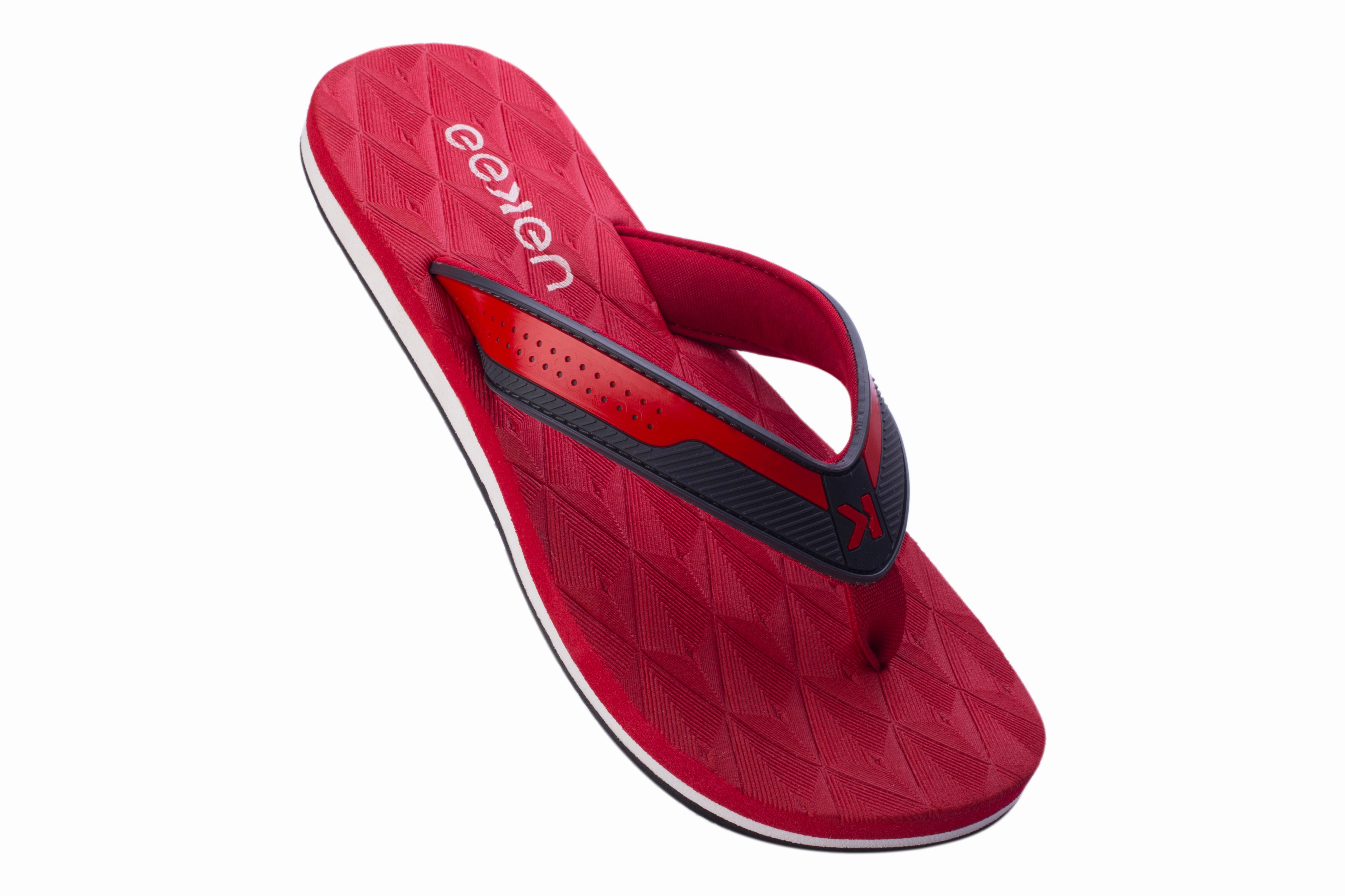 Eeken EFBG2023 Red Lightweight Flip Flops For Men Daily Flip Flops