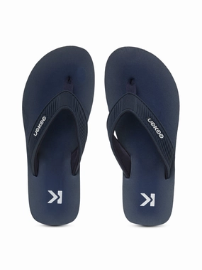 Flip Flops On The Dock Eeken EFBG2028 Navy Classic Flip Flops For Men