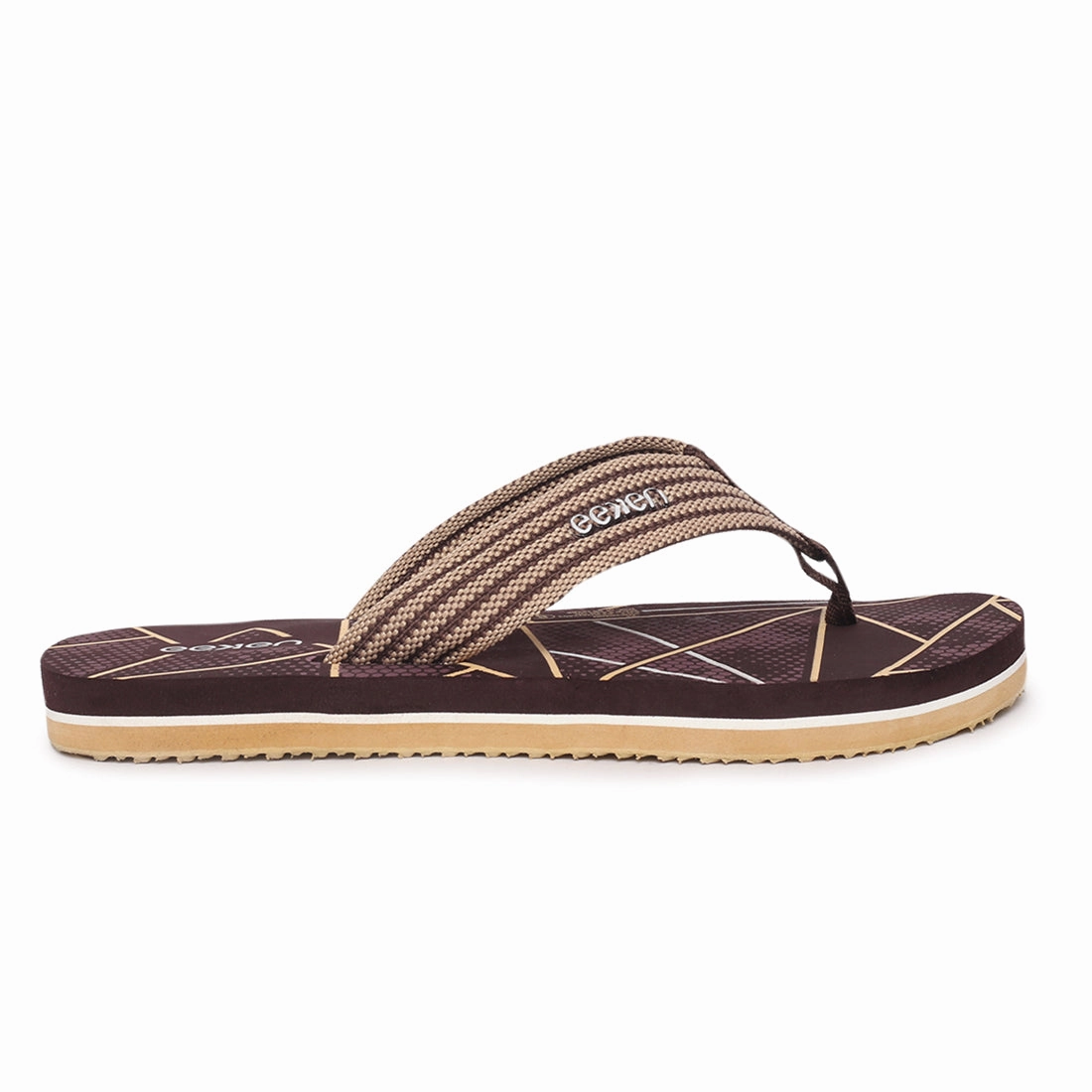 Gelato Flip Flops Eeken EFBGO2403S Brown Lightweight Washable Dailywear Durable Flip Flops For Men