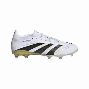 Astro Turf Cleats Soccer adidas Predator Elite Firm Ground Boots Kids White/Black