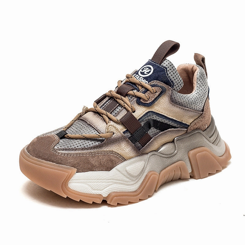 Nike Sneakers On Clearance Women Retro Patchwork Casual Platform Dad Sneakers