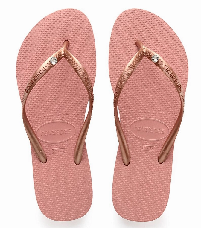 Decorative Flip Flops 4119517- WOMEN'S SLIM CRYSTAL GLAMOUR
