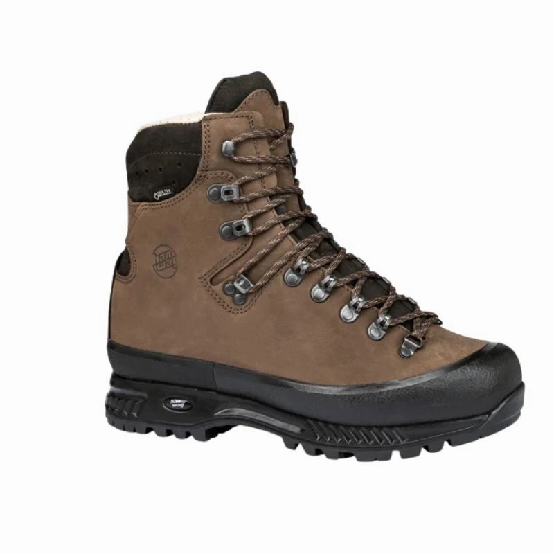 Ankle Boots Faux Fur Hanwag Alaska Wide GTX | Erde Brown