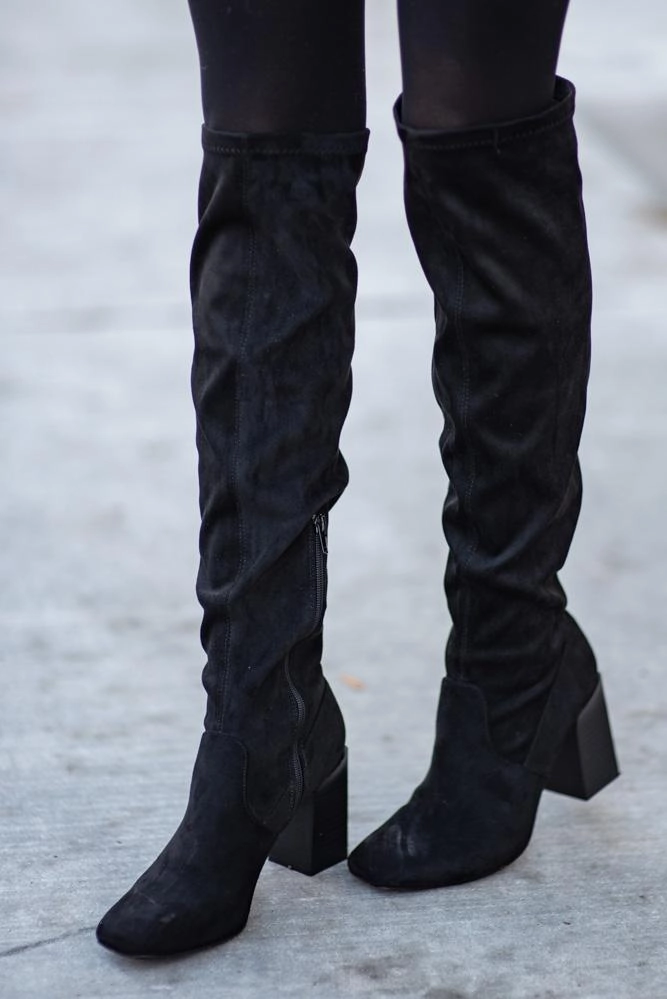 Faye Knee High Boots in Black Kaydin Knee High Boot
