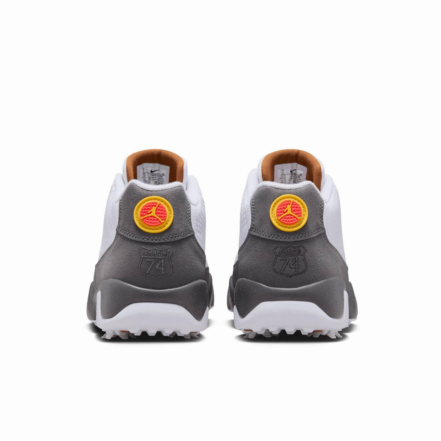 Air Jordan 9 NRG Retro Golf Shoes White/University Gold/Cool Grey FootJoy