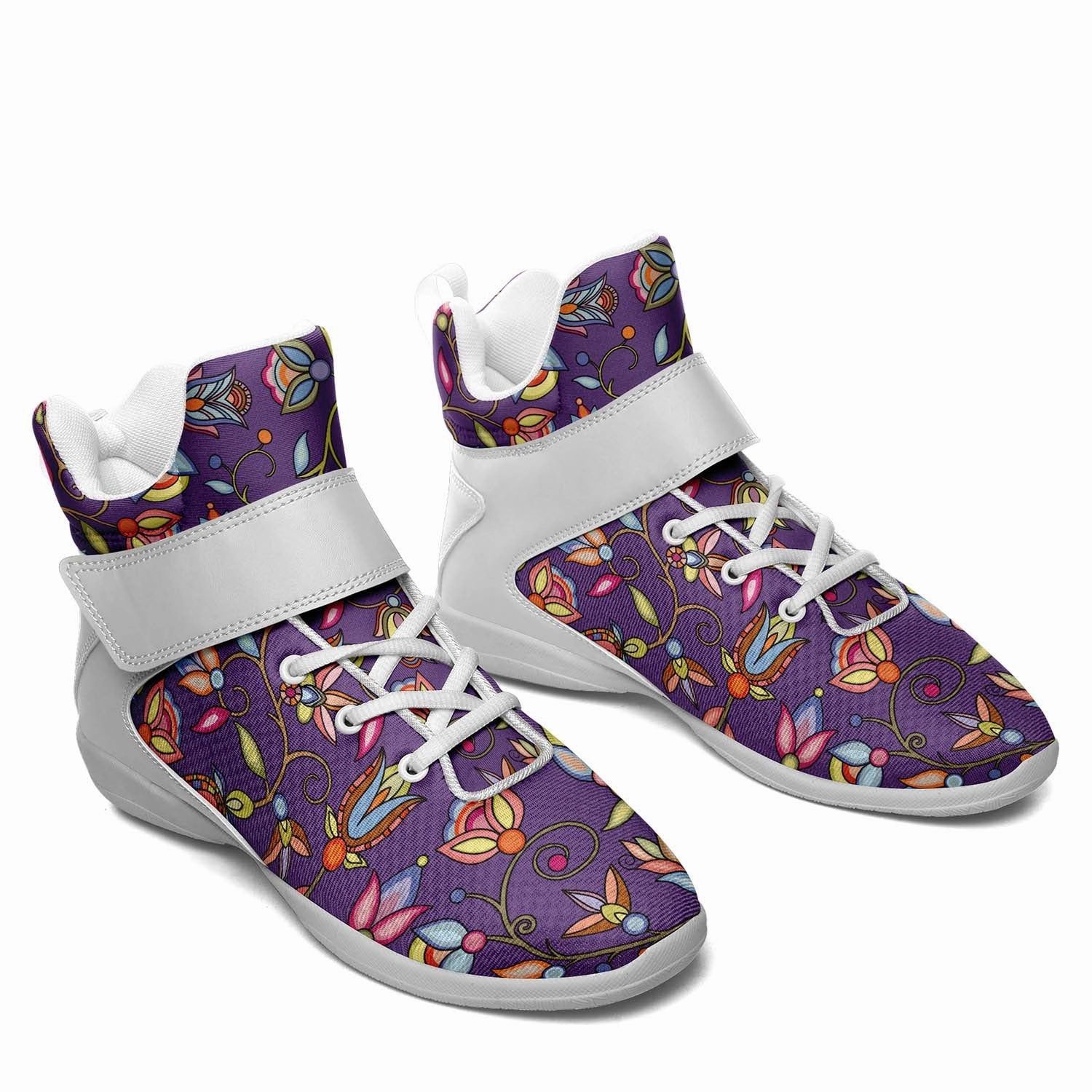 Buffalo Bloom Nightcloud Ipottaa Basketball / Sport High Top Shoes - White Sole Basketball Shoes For Wide Feet