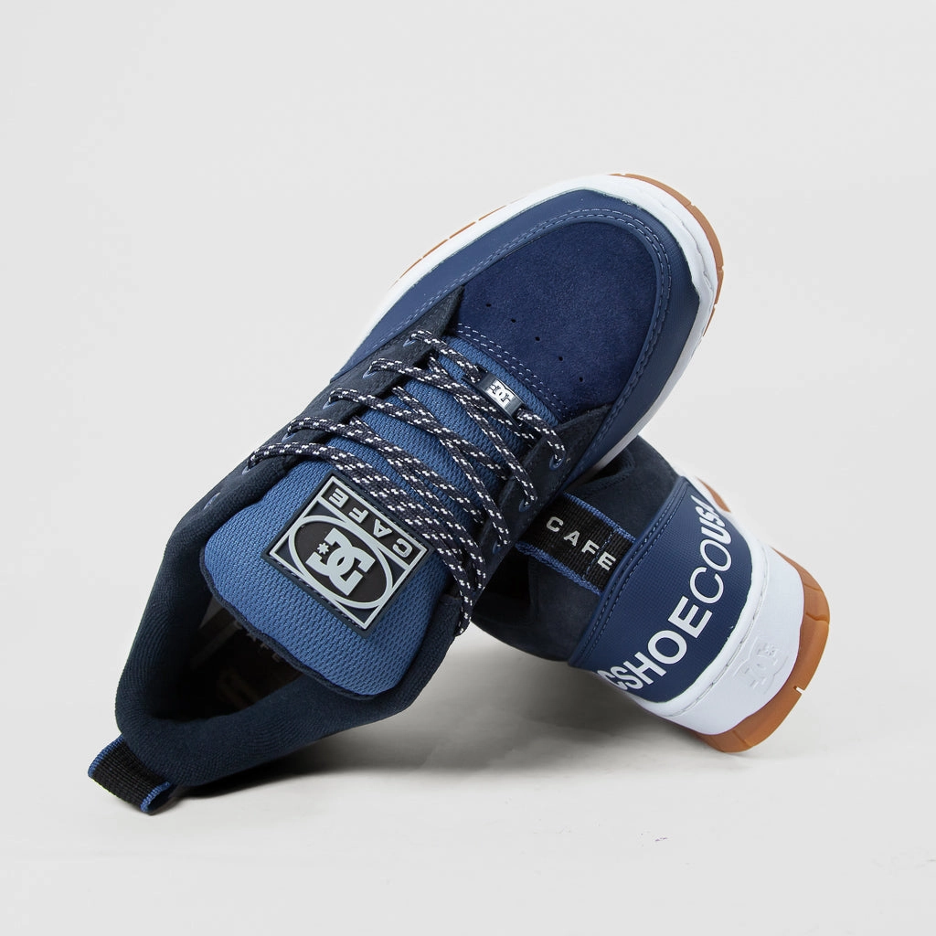 DC Shoes - Skate Cafe Clocker Shoes - Navy Skate Shoes Europe