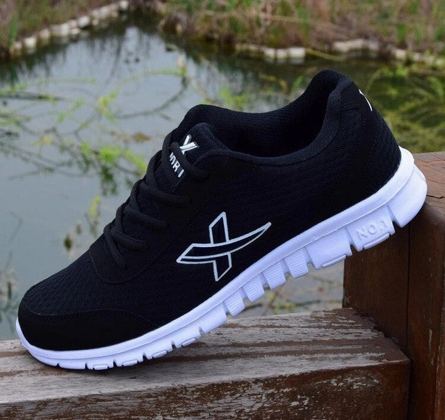 Men's Canvas Shoes / Breathable Air Mesh Best Running Shoes For Knee Issues