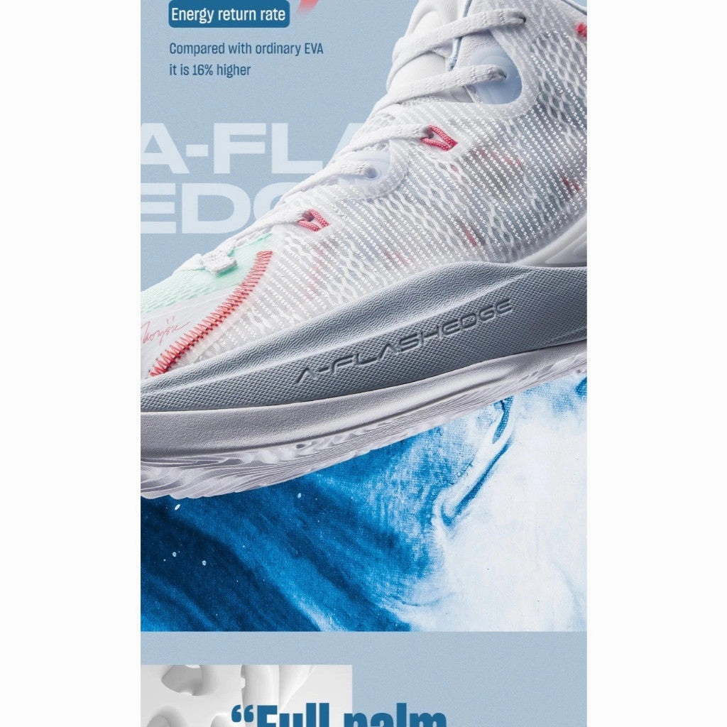 Future 7 Soccer Cleats ANTA Men Mountain 2 Basketball Shoes 1124B1602-4 -WHITE/SHALLOW GREEN (Kasut Keranjang Lelaki)