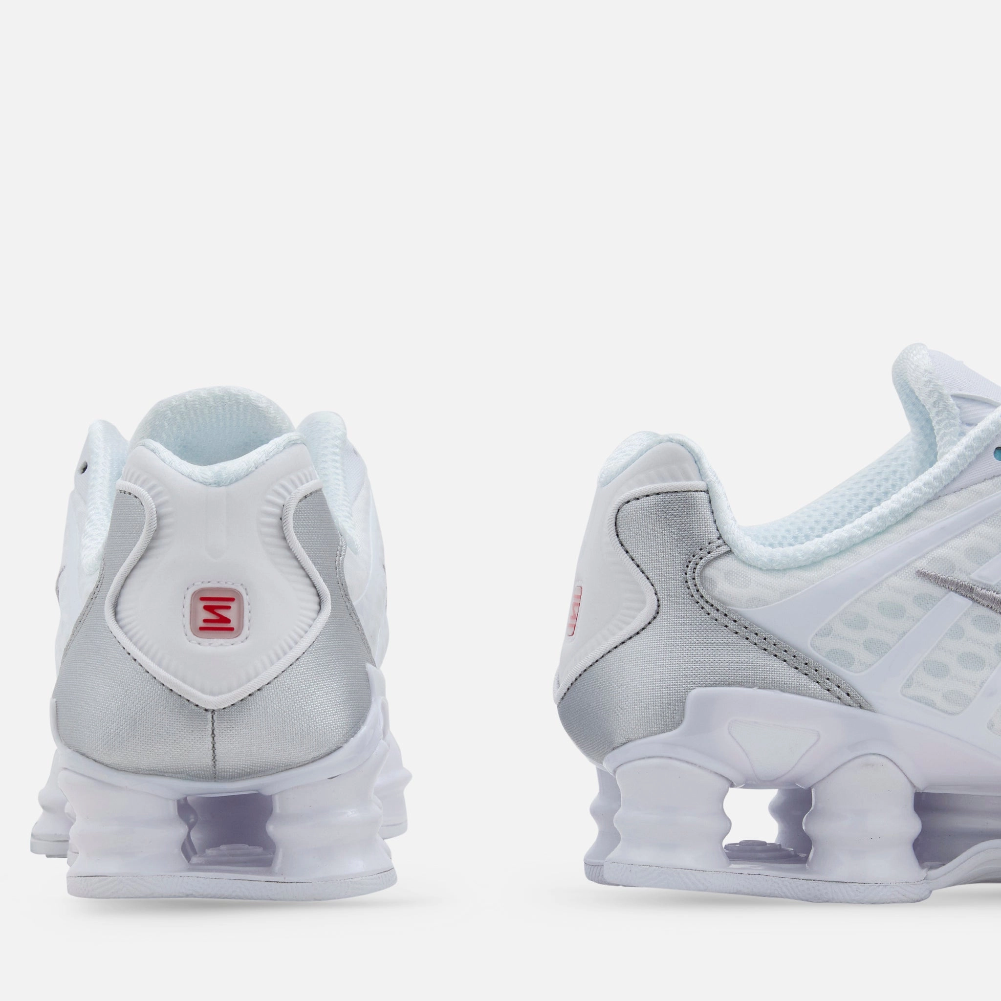 Shox TL White | Metallic Silver | Max Orange | White Nike Strap Shoes