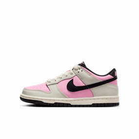 Nike Light Running Shoes Nike "Dunk Low" GS - Pink Rise / Black / Light Orewood Brown