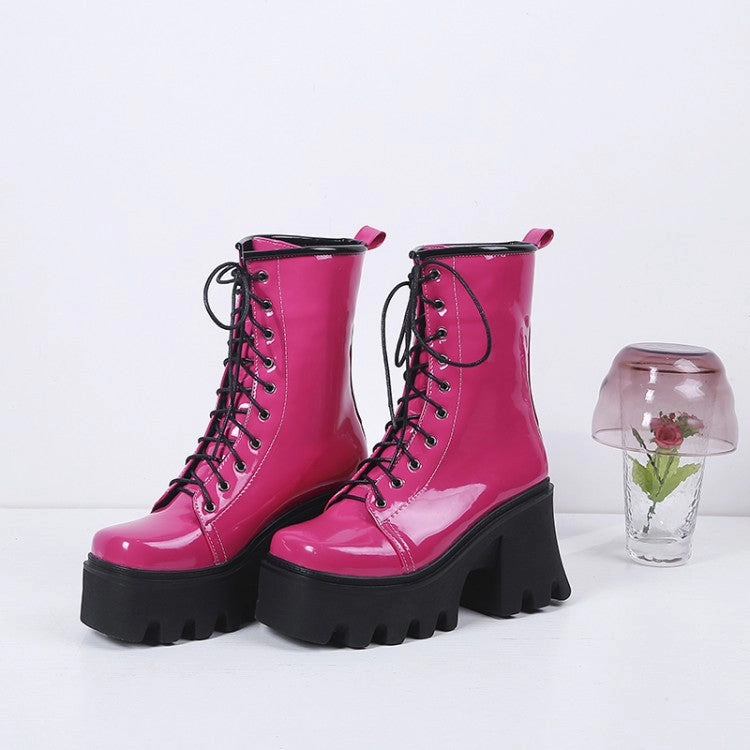 Army Rat Combat Boots Hot Pink Platformed Combat Boots - Fern and Oak