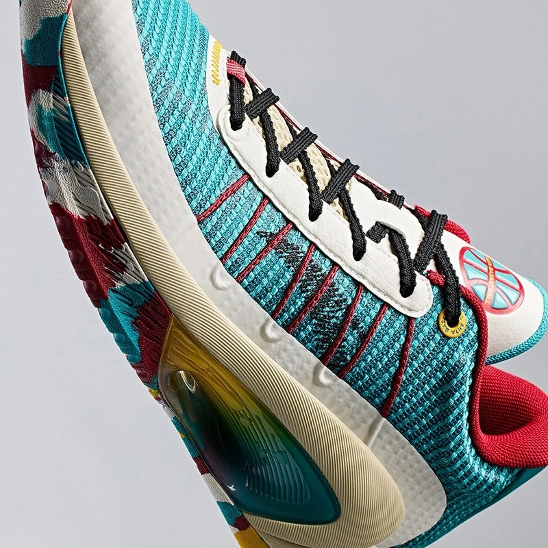 ANTA Men SUJUE Basketball Shoes 1124C1603Q-6 -Quite Green/Ivory White/Chilli (Kasut Bola Keranjang) Green And Pink Soccer Cleats