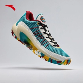 Zero Gravity Soccer Cleats ANTA Men SUJUE Basketball Shoes 1124C1603Q-6 -Quite Green/Ivory White/Chilli (Kasut Bola Keranjang)