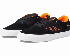 Emerica Low Vulc Black/White/Orange Shoes Skate Shoes Toe Cap