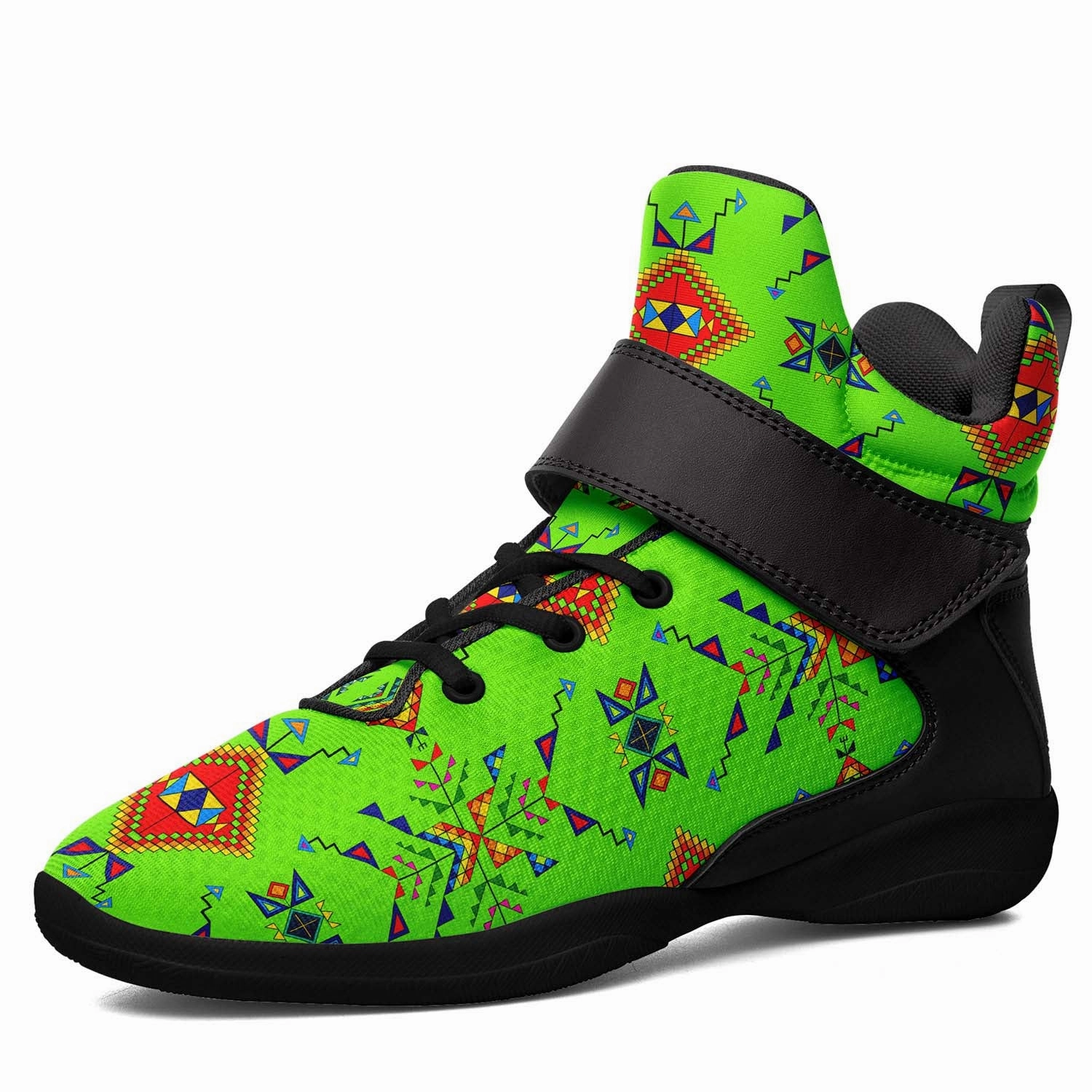Buffalo Jump Neon Green Ipottaa Basketball / Sport High Top Shoes - Black Sole Basketball Shoes Best Grip