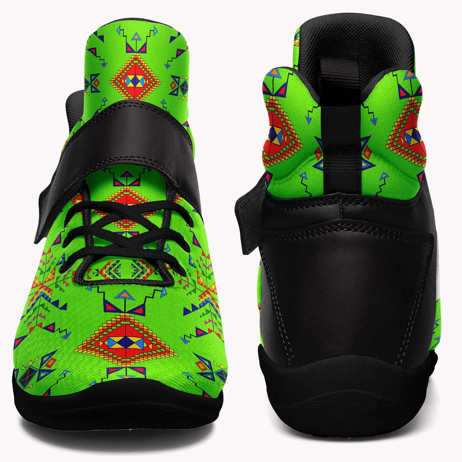 Buffalo Jump Neon Green Ipottaa Basketball / Sport High Top Shoes - Black Sole Best Basketball Shoes Of The 2000s