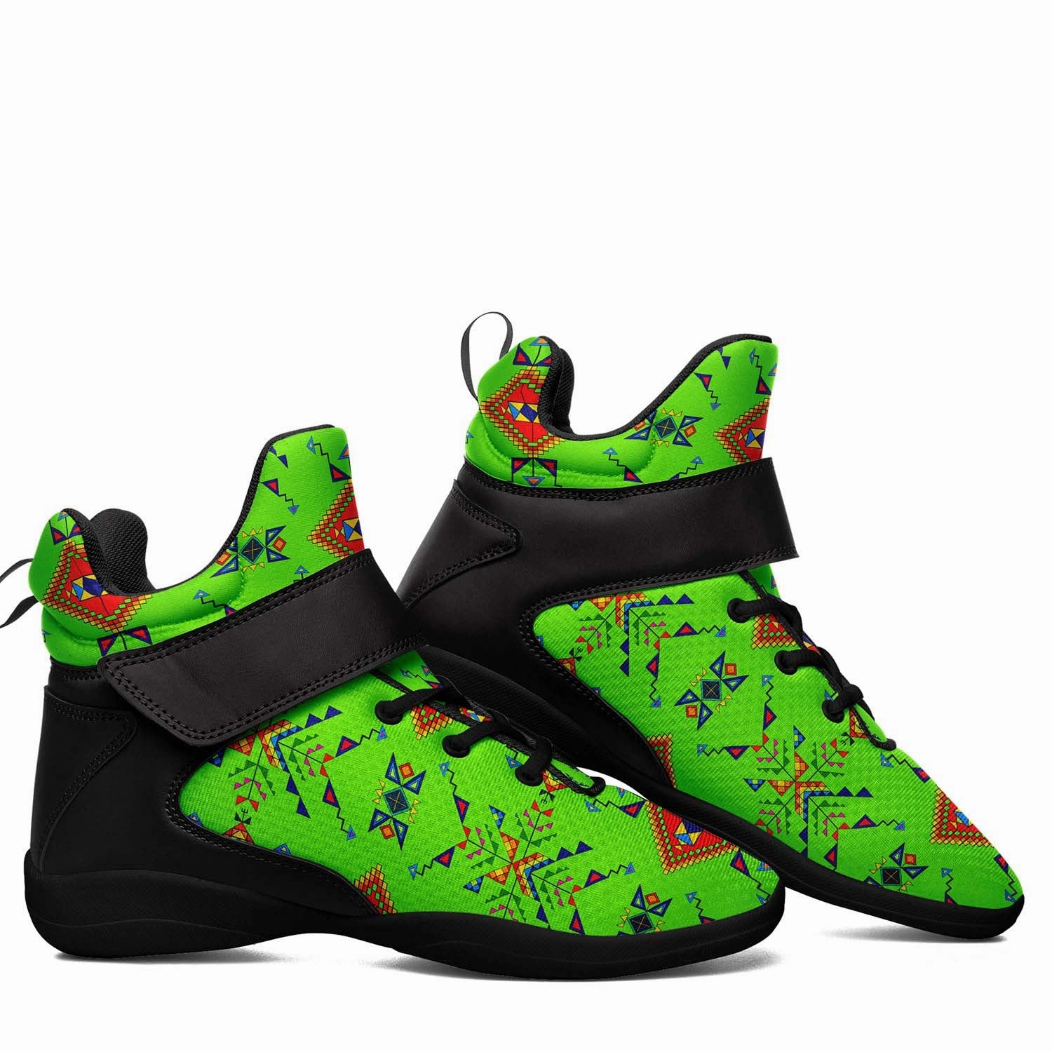 Buffalo Jump Neon Green Ipottaa Basketball / Sport High Top Shoes - Black Sole Best Guard Basketball Shoes