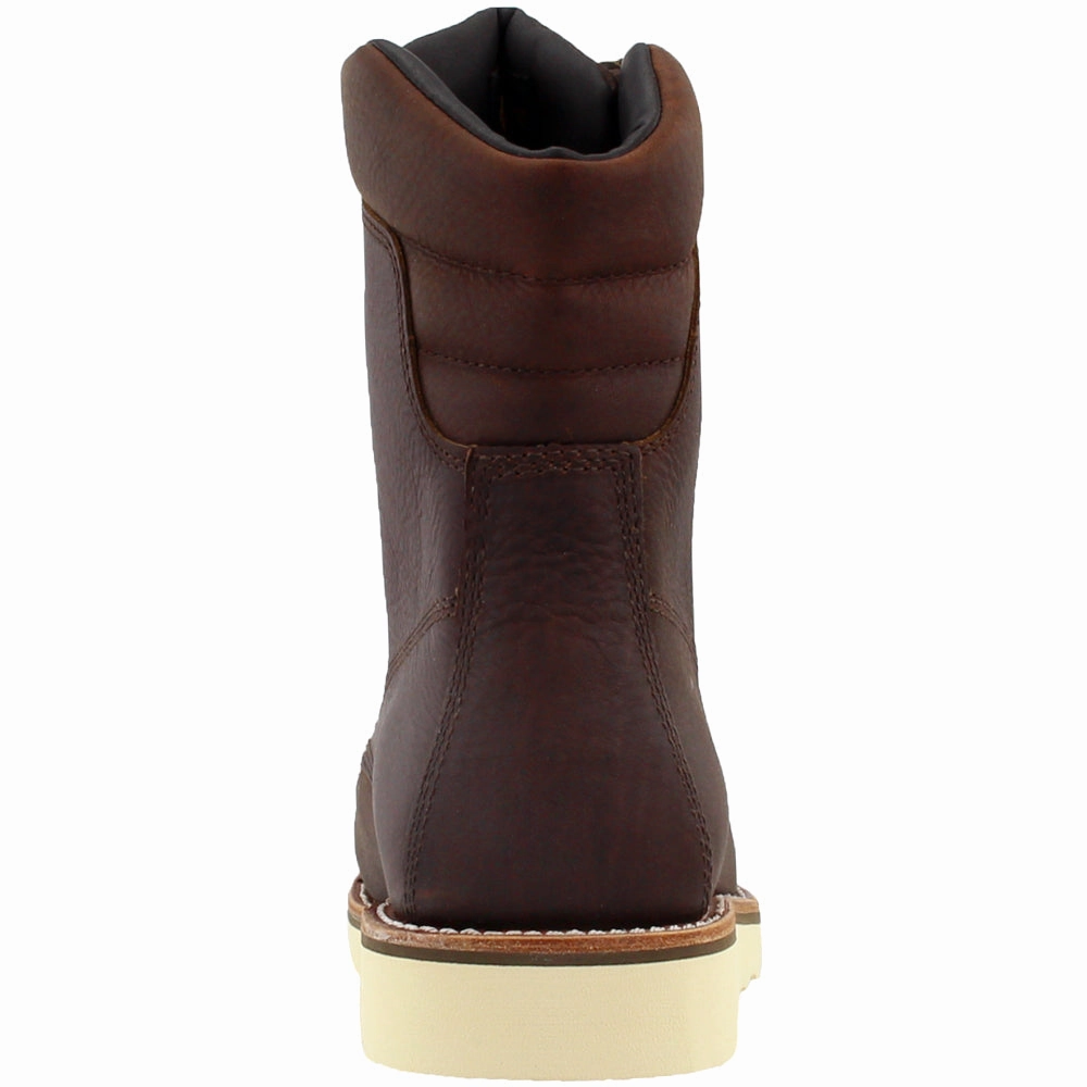 Edge Walker 8 Inch Waterproof Nano Composite Toe Lace Up Wedge Boots Fireproof Work Boots