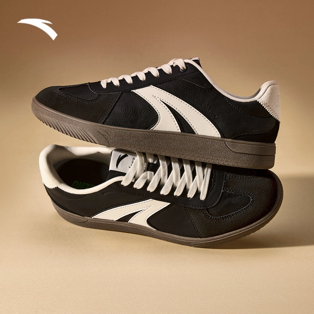 ANTA Men X-game shoes Skateboard shoes 912518009-2 -Black/ White (Kasut Kasual Lelaki) Noble Sneakers