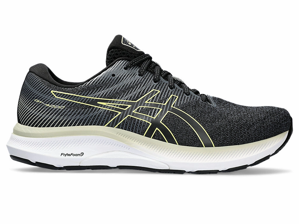 Men's Asics GT-4000 3, Black/Glow Yellow, 11 D Medium Asics Gel Quantum 360 Nyc Running Shoe