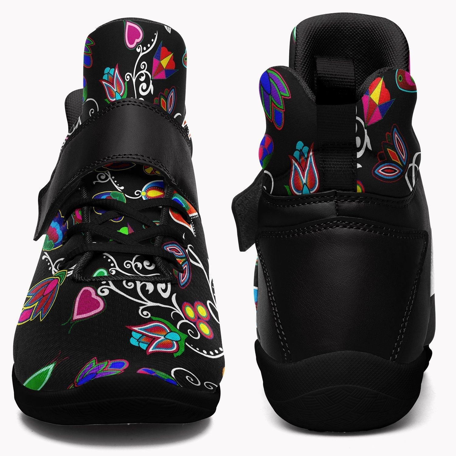 Flight Basketball Shoes Indigenous Paisley Black Ipottaa Basketball / Sport High Top Shoes - Black Sole