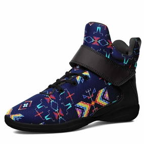Rainy Chief Rainbow Night Lake Ipottaa Basketball / Sport High Top Shoes - Black Sole Top 5 Basketball Shoes 2018