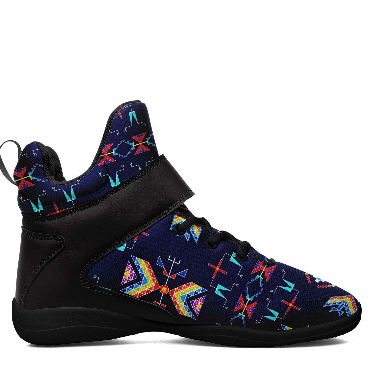 Rainy Chief Rainbow Night Lake Ipottaa Basketball / Sport High Top Shoes - Black Sole Basketball Shoes 2014 Hyperdunk