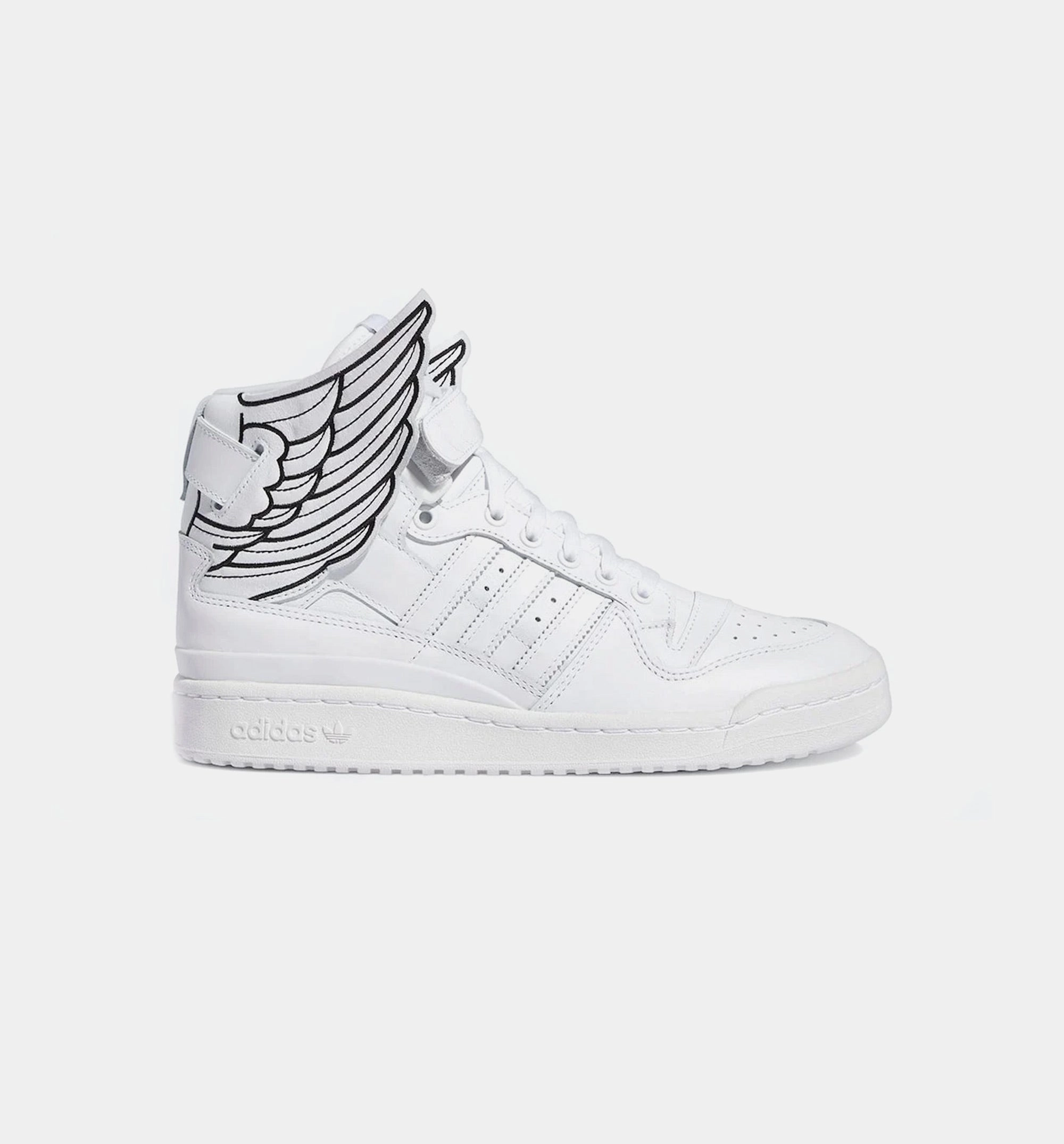 Ankle Boots With Gold Detail Jeremy Scott New Wings 4.0 Mens Lifestyle Shoe - White