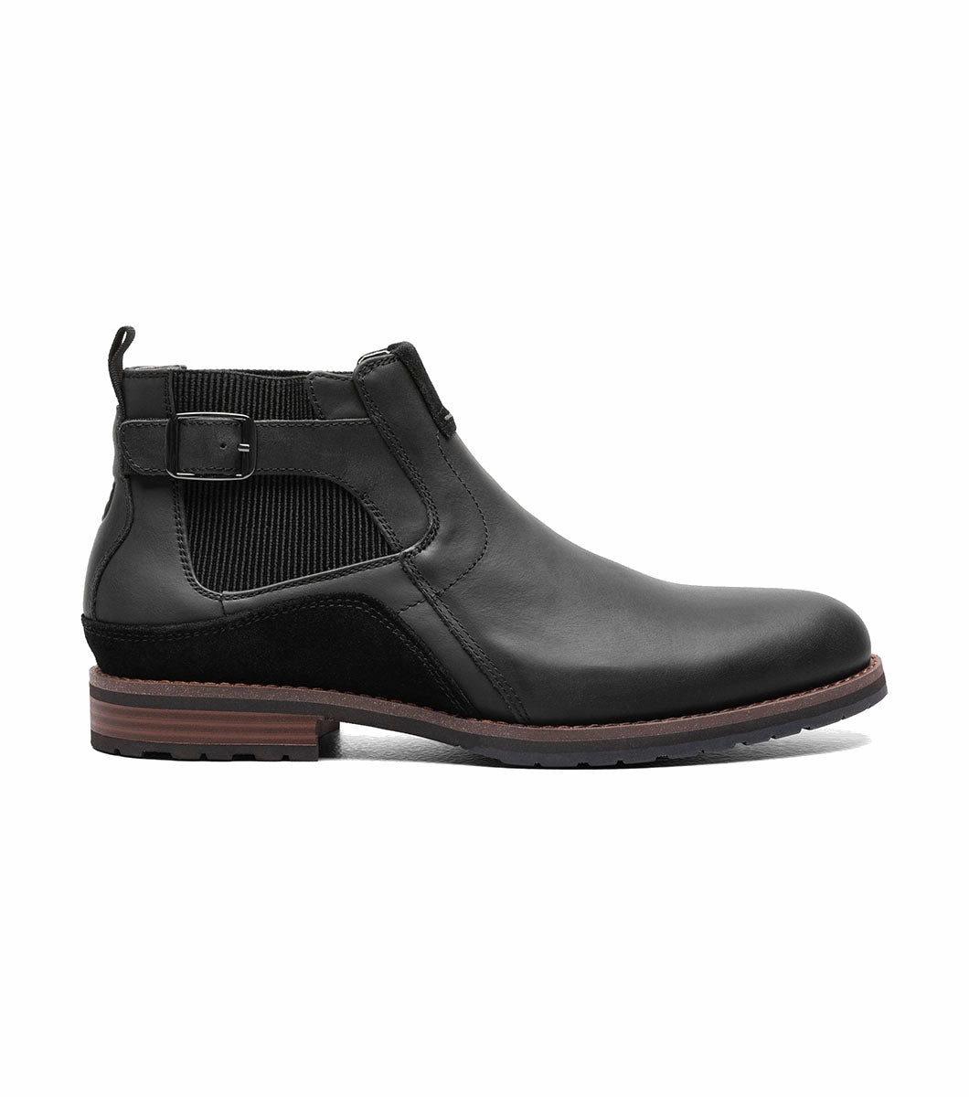 Stacy Adams Men's Oskar Plain Toe Chelsea Boot - Black Air Wear Chelsea Boots