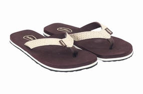 Flip Flops With Suede Footbed Ladies Flip Flops 59014
