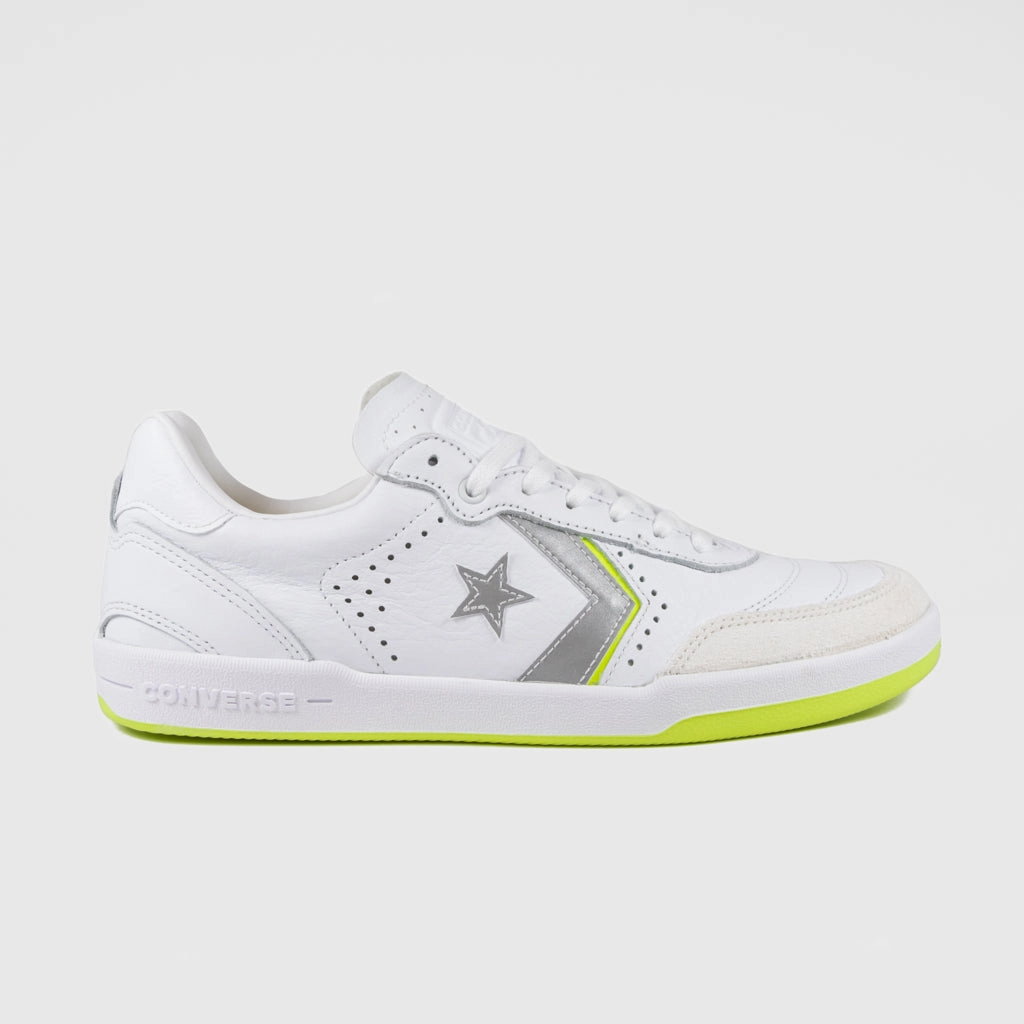 Size 15 Wide Soccer Cleats Converse Cons - Louie Lopez 2 OX Shoes - White / White / Volt