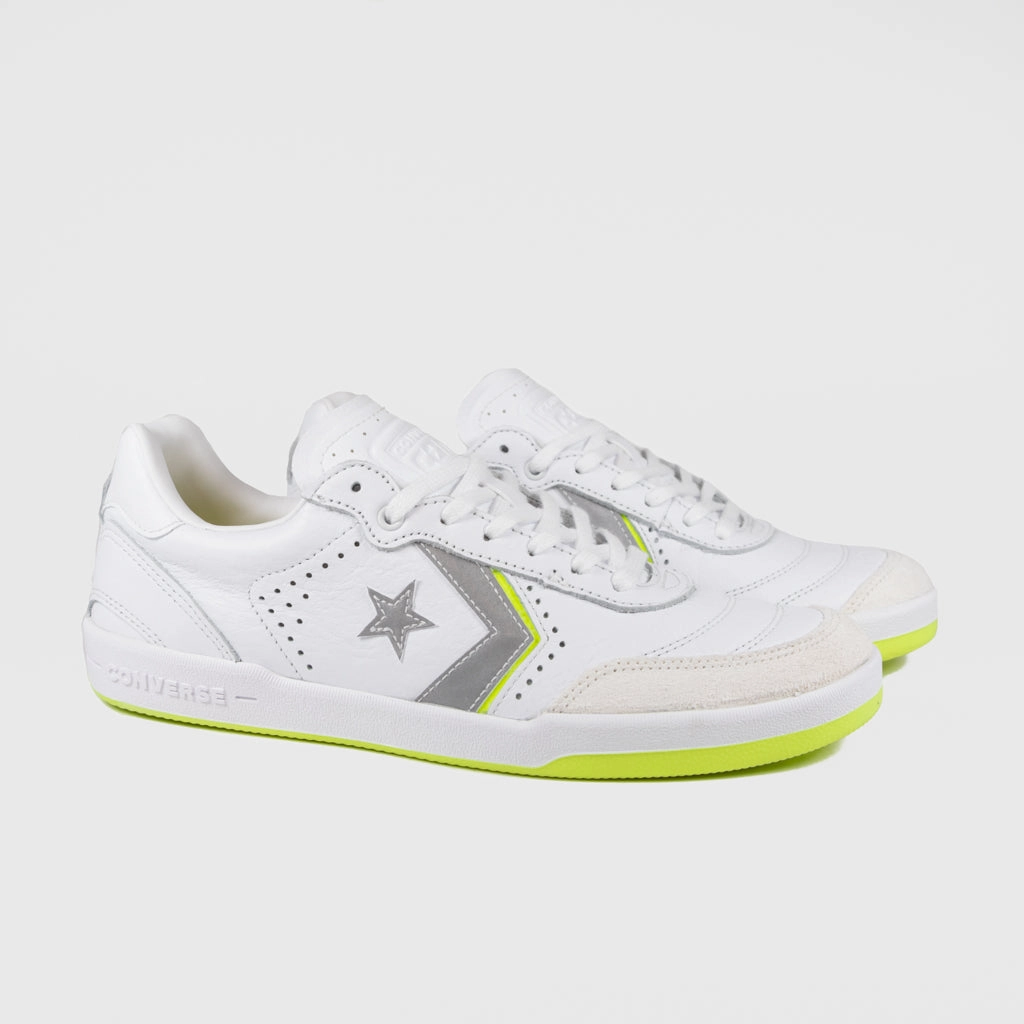 Converse Cons - Louie Lopez 2 OX Shoes - White / White / Volt Phantom Vision Soccer Cleats