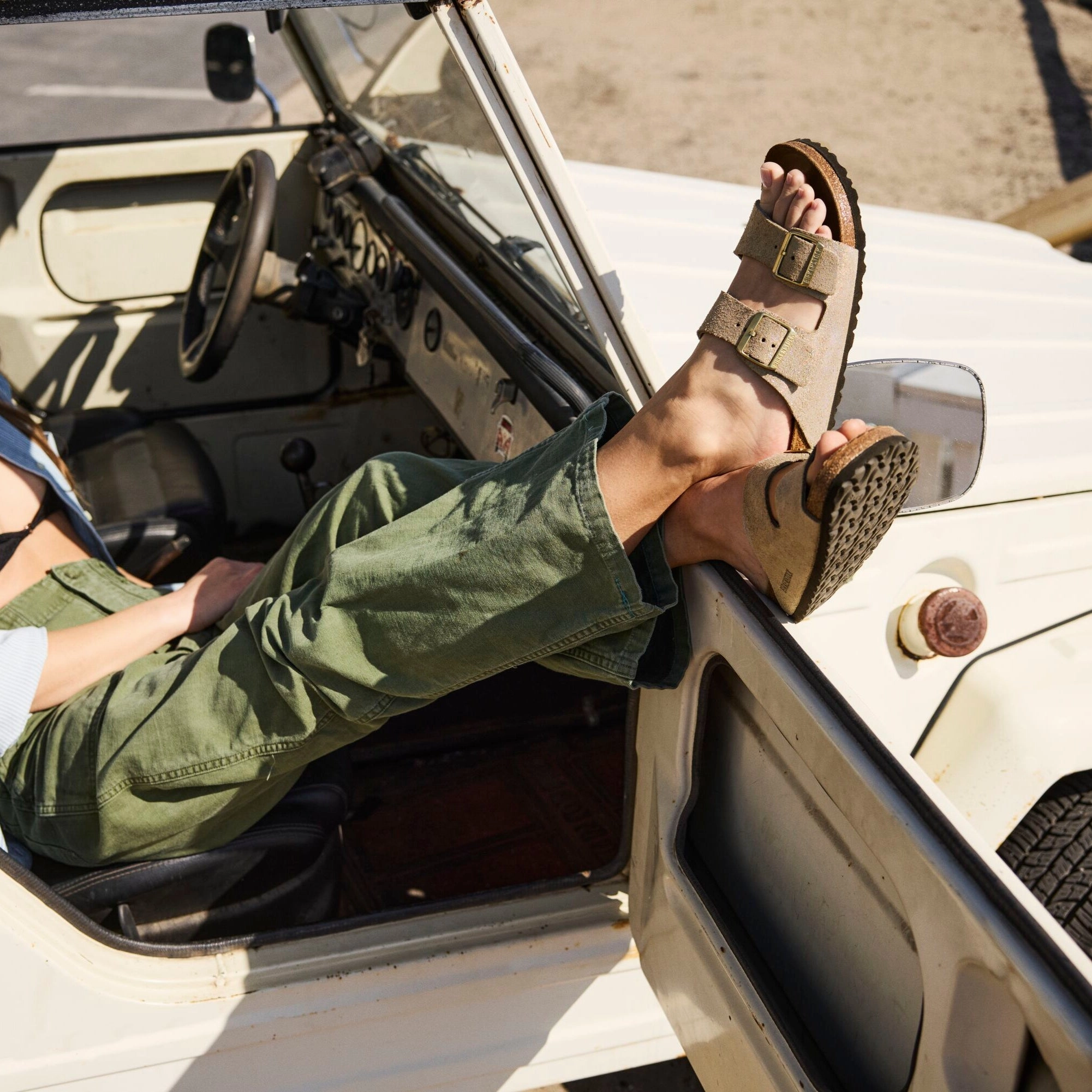 Arizona Soft Bed Suede Birkenstock Arizona shimmering taupe suede
