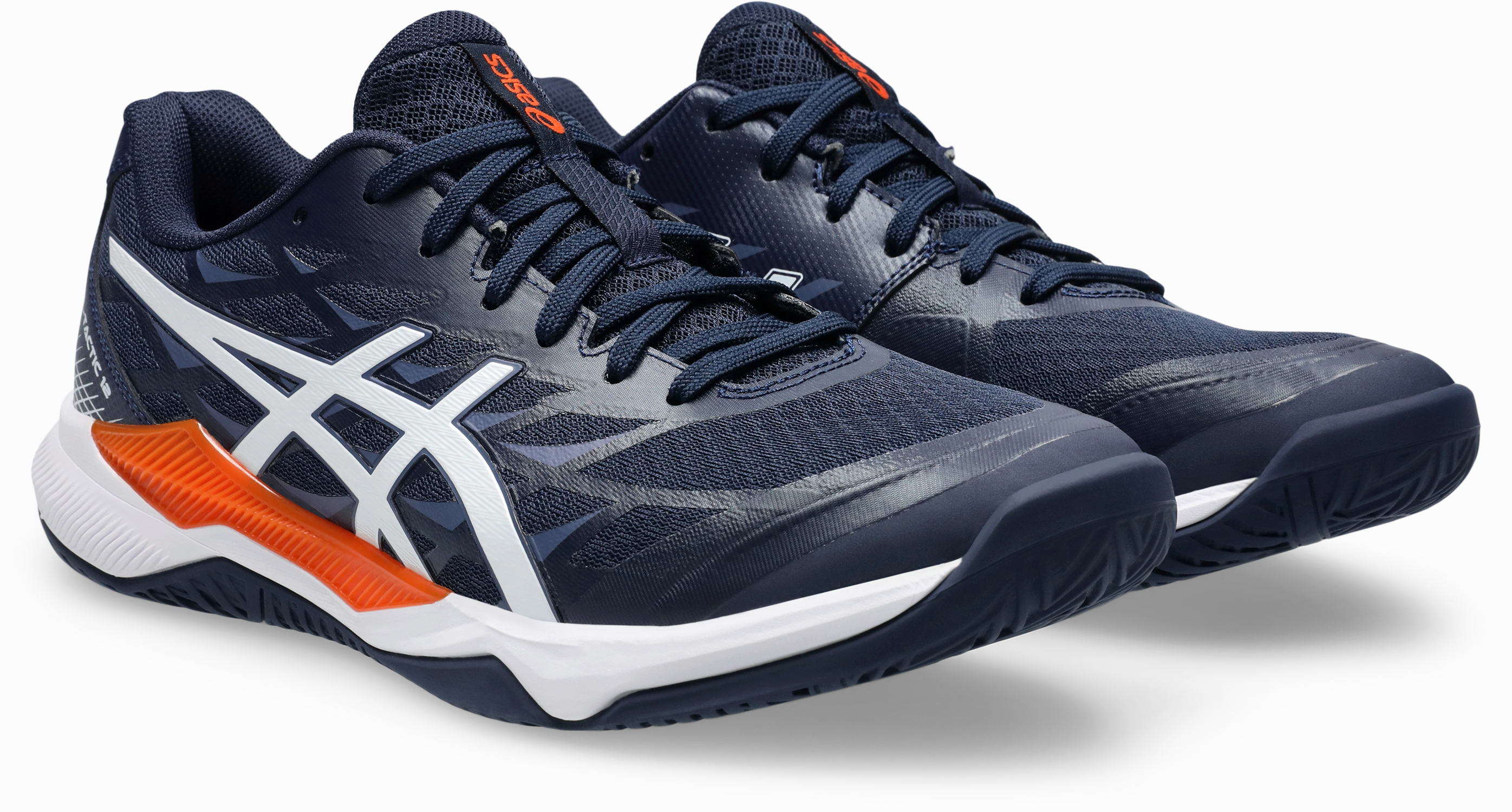 New Badminton Shoes Asics Men's Gel Tactic 12 Indoor Court Shoe - Midnight/White