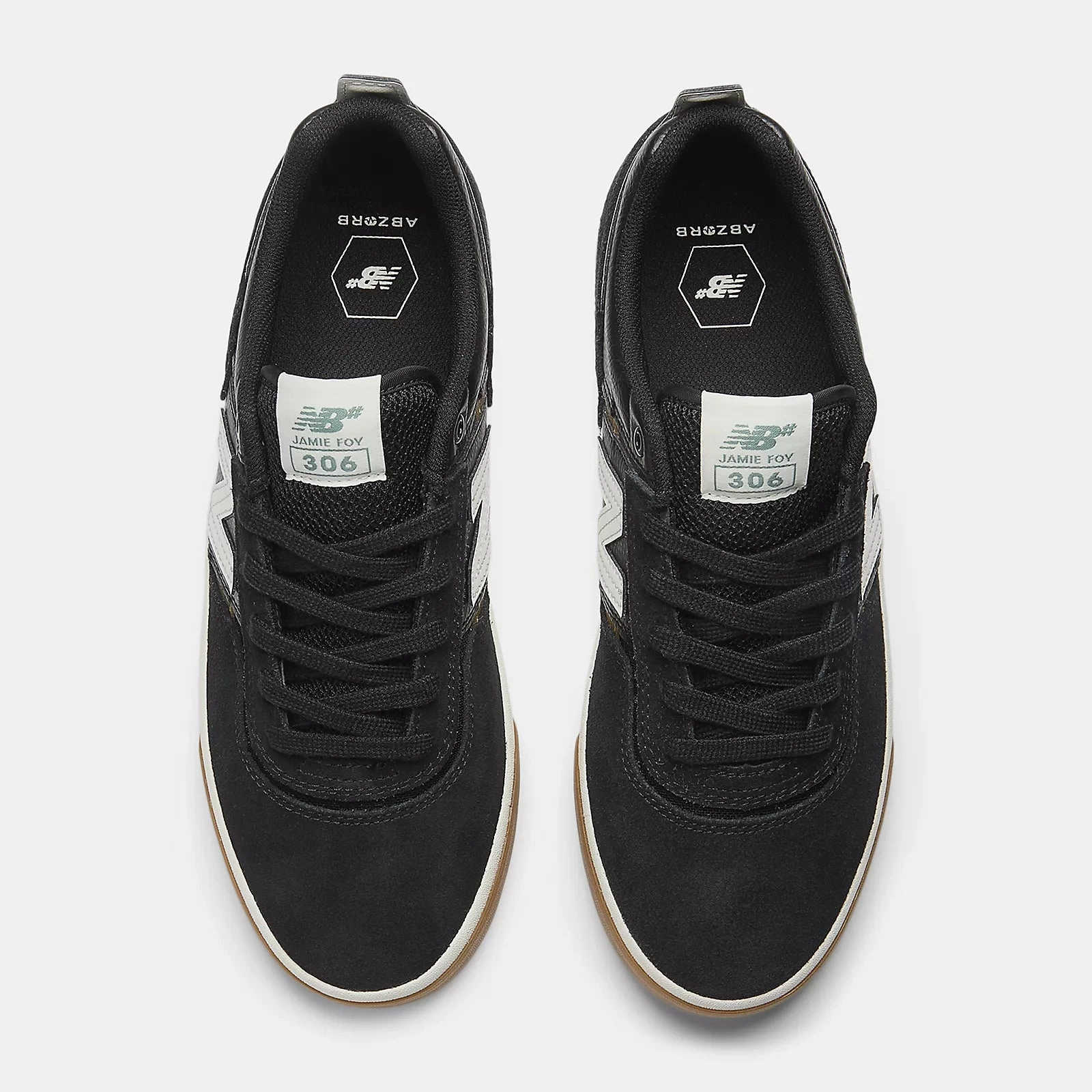 NB NUMERIC JAMIE FOY 306 BLACK/WHITE/GUM Lucas Premiere Skate Shoes