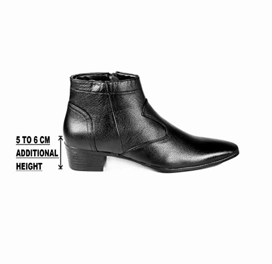 Bristol Chelsea Boots Formal Faux Leather Men's Height Increasing Boots-JonasParamount