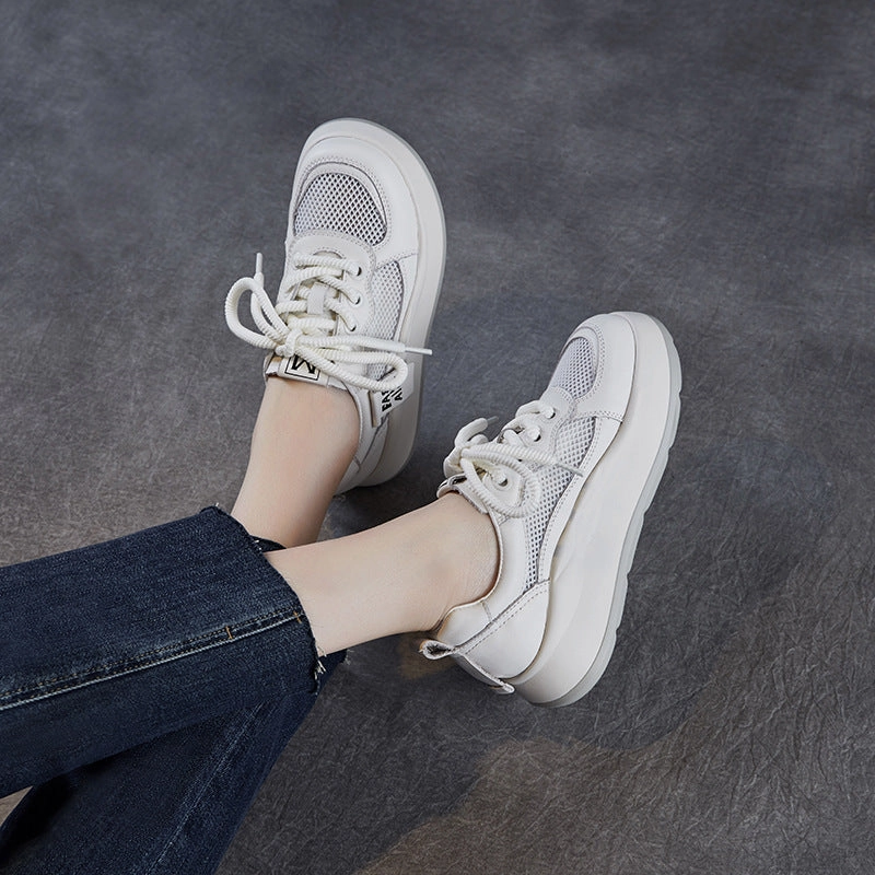 Sneakers Grand Court Sneakers Women Fashon Plain Breathable Mesh Casual Sneakers