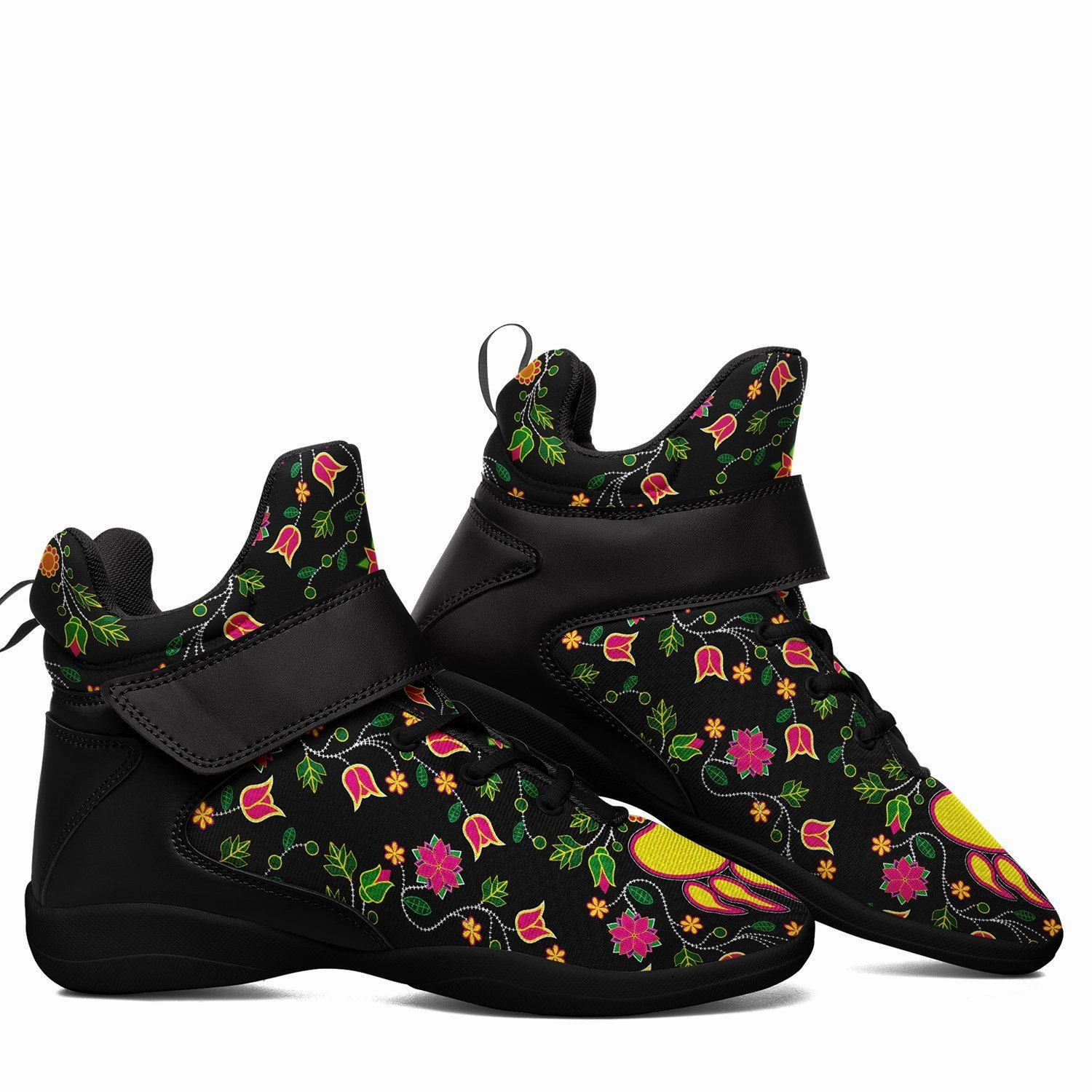 Floral Bearpaw Ipottaa Basketball / Sport High Top Shoes - Black Sole Best Basketball Shoes For Shock Absorption