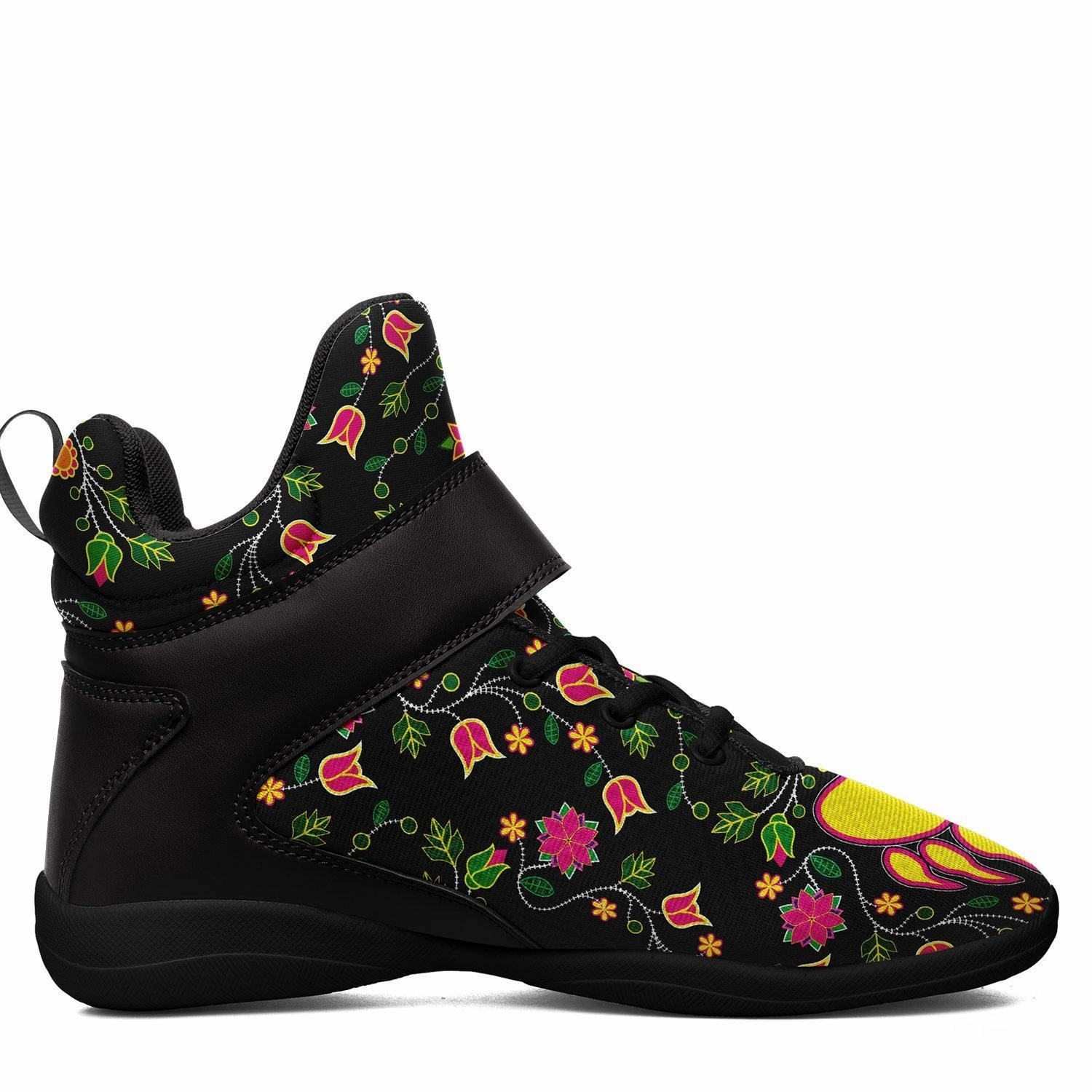Kinds Of Basketball Shoes Floral Bearpaw Ipottaa Basketball / Sport High Top Shoes - Black Sole