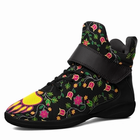 Lob Basketball Shoes Floral Bearpaw Ipottaa Basketball / Sport High Top Shoes - Black Sole
