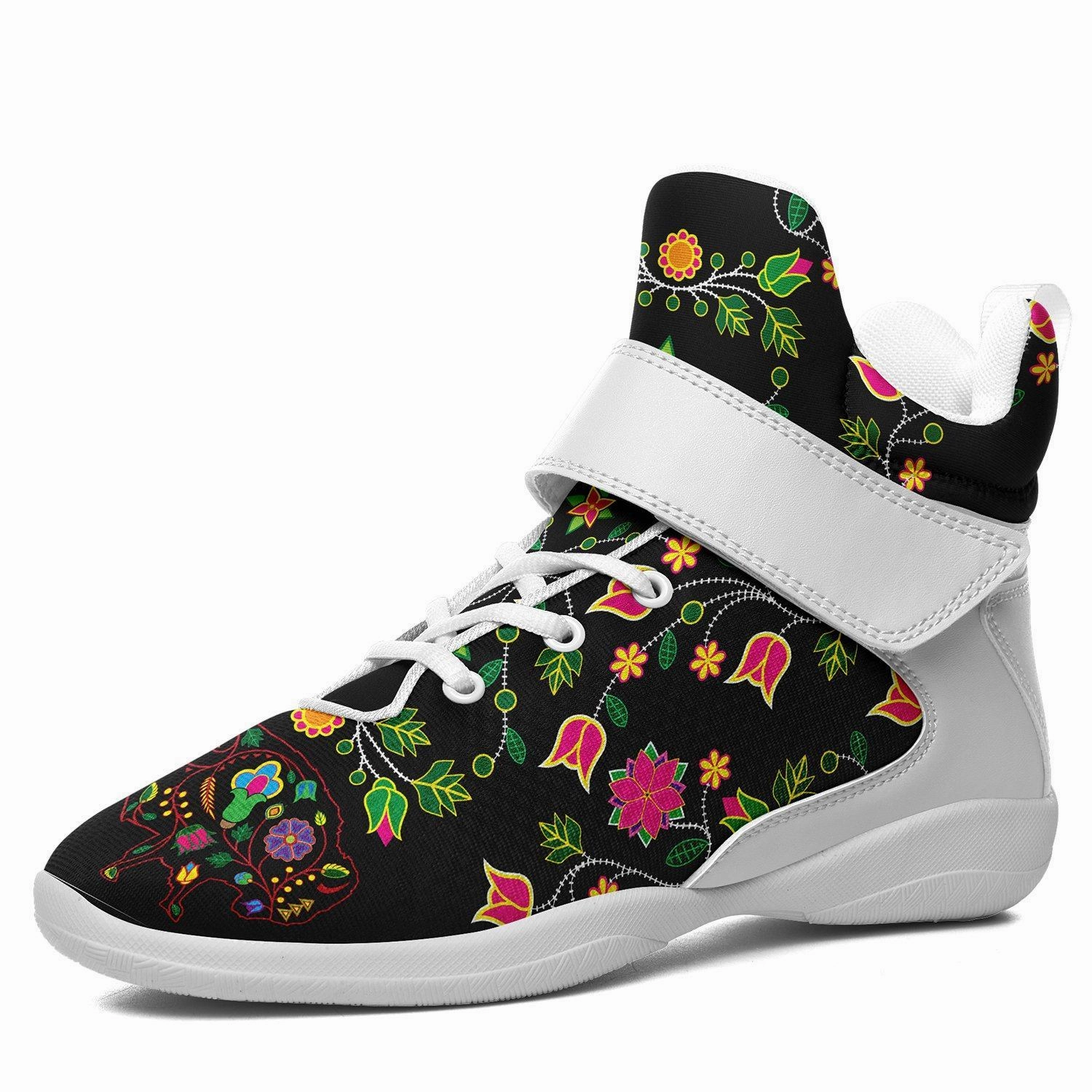 Floral Buffalo Ipottaa Basketball / Sport High Top Shoes - White Sole Best Looking And Performing Basketball Shoes
